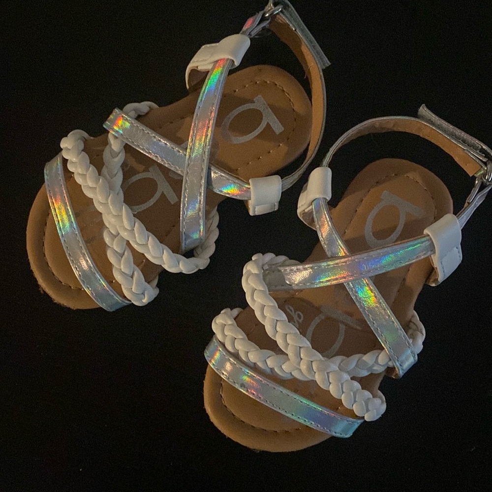 🧡 Buy 1 Get 2 Free! White Strap Sandals